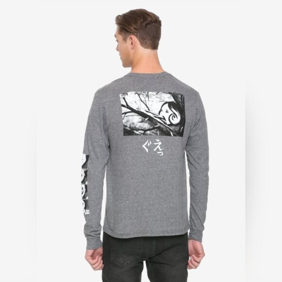 Junji Ito Collection Slug Girl Manga Anime Japanese Long-Sleeve Men's T-Shirt L - Picture 3 of 12